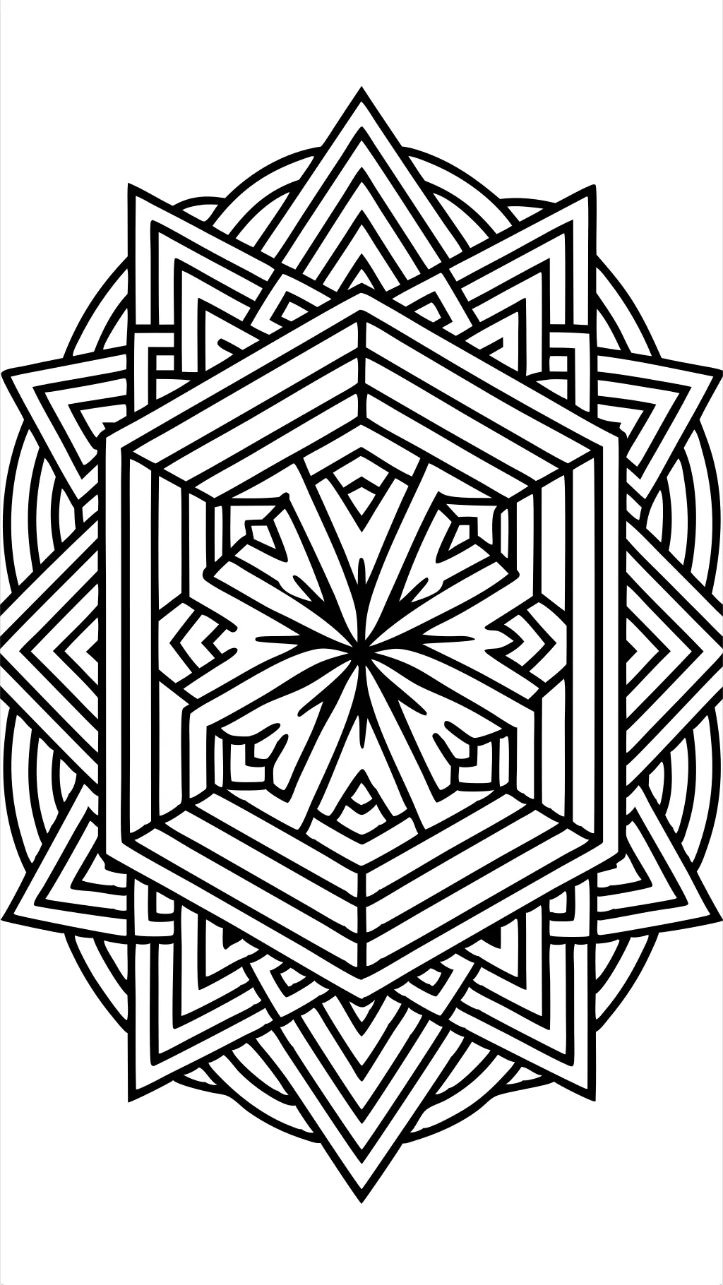 optical illusion coloring pages